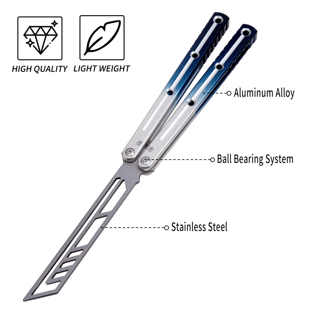 Blue Silver Gradient Butterfly Trainer