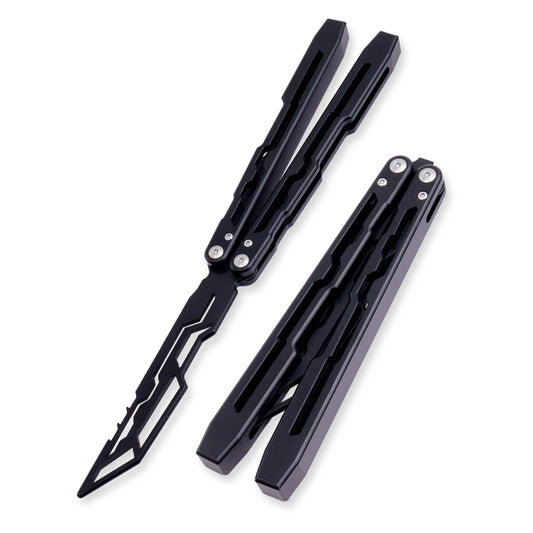 Black CNC Balisong Trainer Knife