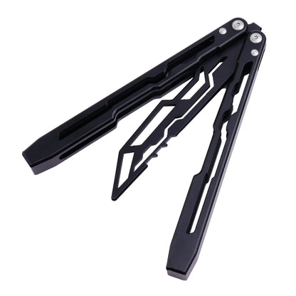 Black CNC Balisong Trainer Knife