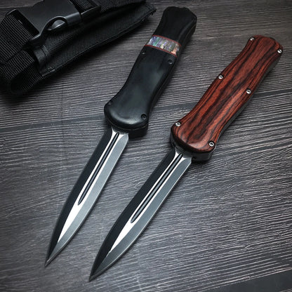 Wood OTF Knife