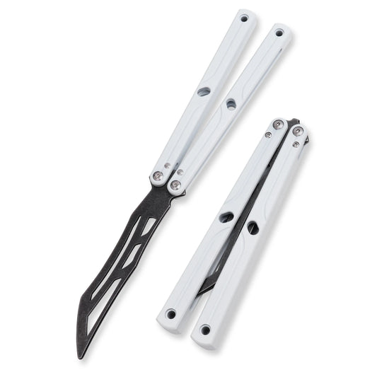 Silver CNC Balisong Trainer Knife
