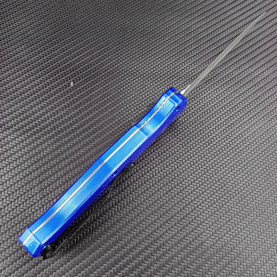 Blue Aluminum OTF Knife
