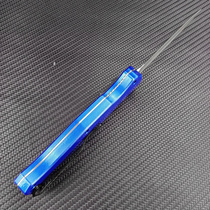 Blue Aluminum OTF Knife