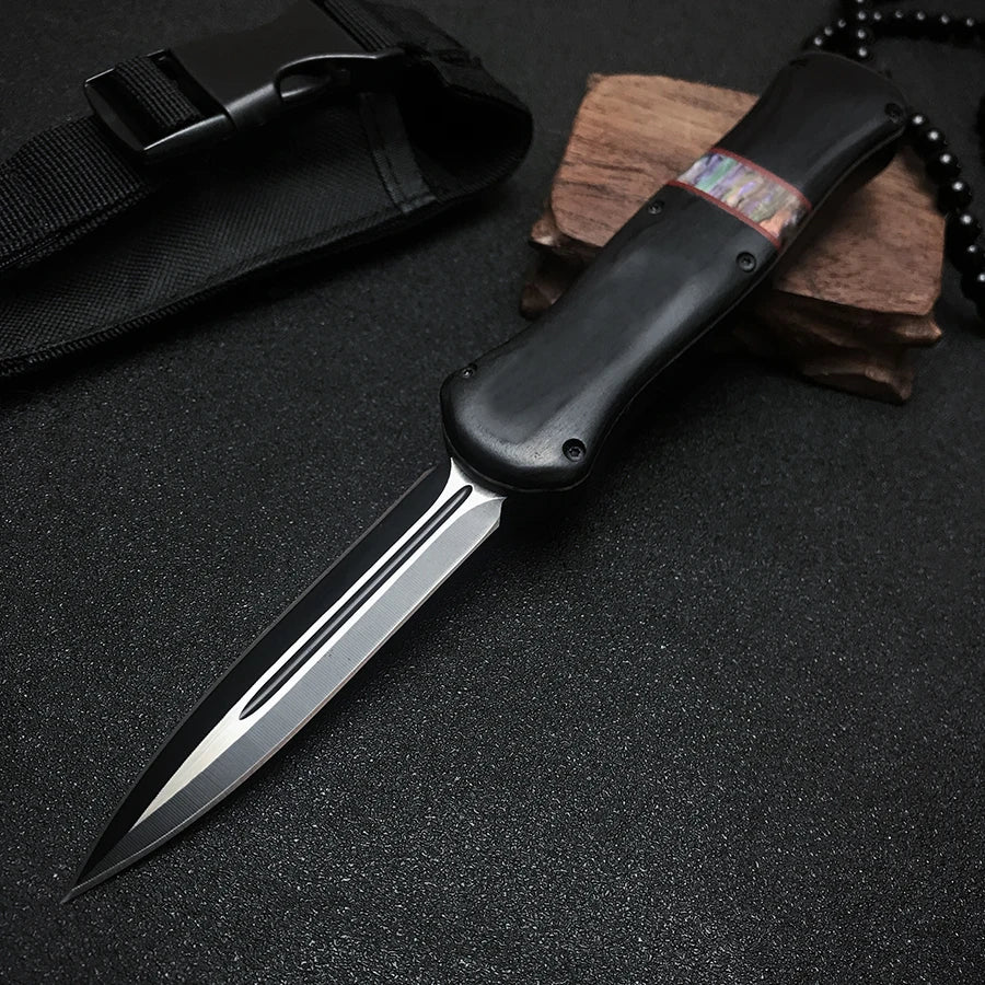 Wood OTF Knife