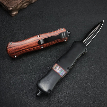 Wood OTF Knife